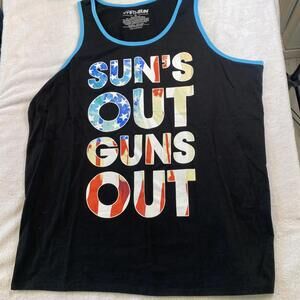 Suns Out Guns Out Fifth Sun XL Men’s Tank Top Summer
